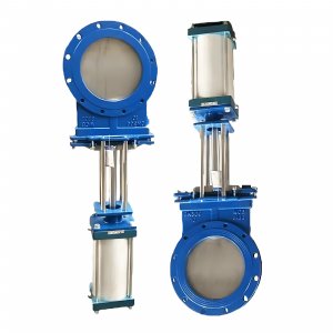 氣動(dòng)刀閘閥：PZ673Y-16C，DN250，介質(zhì)灰渣混